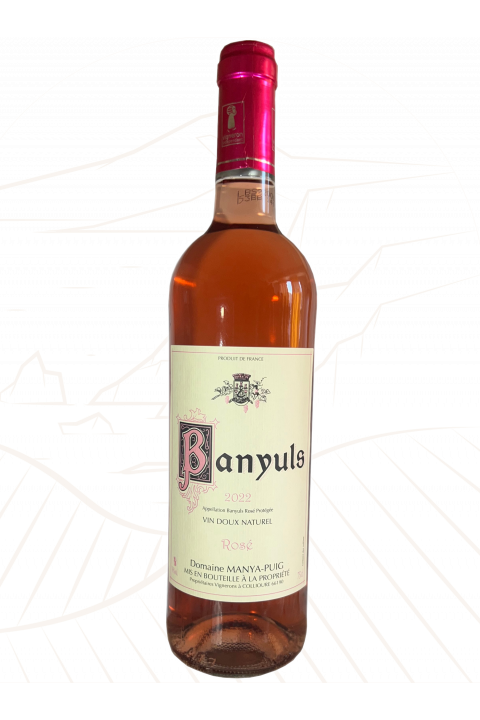 AOP Banyuls Rosé 2022 - Domaine Manya-Puig-Valentin